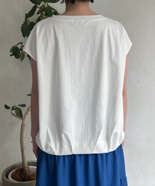 un dix cors(アンディコール)の「タックバルーンワンポイント刺繍T(Tシャツ/カットソー・レディース・ブラック/オフホワイト・FREE)」の17枚目の写真
