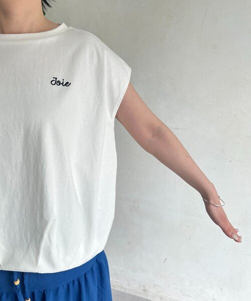 un dix cors(アンディコール)の「タックバルーンワンポイント刺繍T(Tシャツ/カットソー・レディース・ブラック/オフホワイト・FREE)」の19枚目の写真