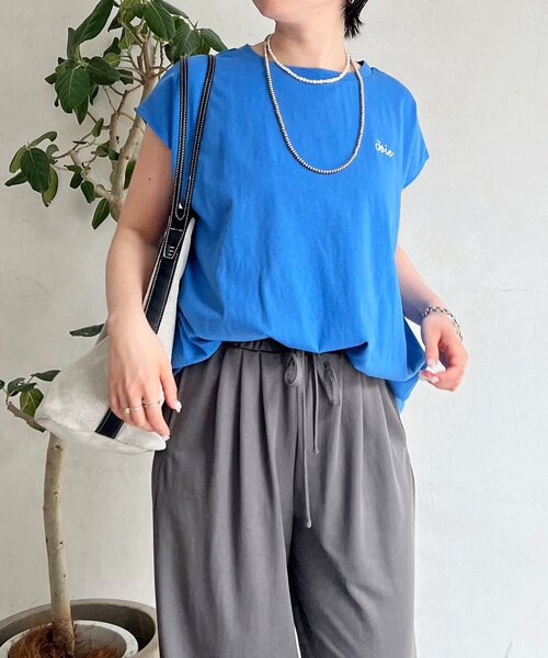 un dix cors(アンディコール)の「タックバルーンワンポイント刺繍T(Tシャツ/カットソー・レディース・ブラック/オフホワイト・FREE)」の21枚目の写真