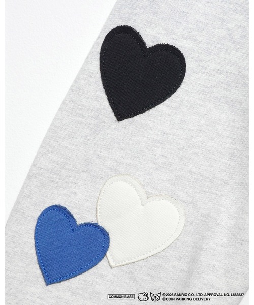 sanrio(サンリオ)の「COIN PARKING DELIVERY × SANRIO CHARACTERS PATCHWORK ZIP SWEAT HOODIE(パーカー・メンズ・ライトブルー/ブラック/ヘザーグレー・S-M/L-XL)」の15枚目の写真
