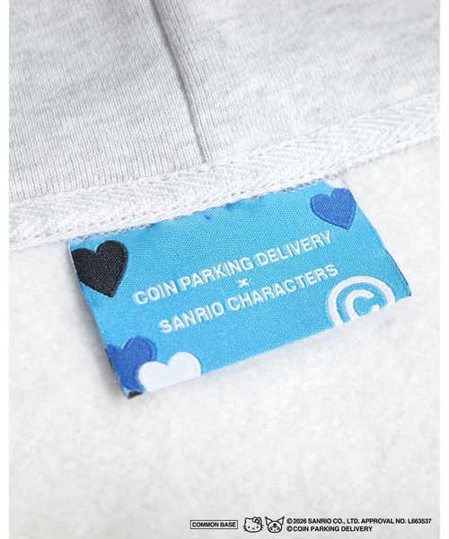 COIN PARKING DELIVERY × SANRIO CHARACTERS PATCHWORK ZIP SWEAT