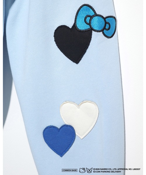 COIN PARKING DELIVERY × SANRIO CHARACTERS PATCHWORK ZIP SWEAT