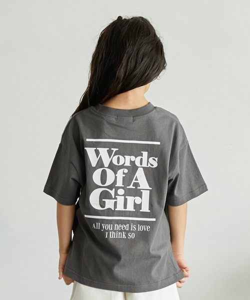 undeny.(アンディニ-)の「undeny/アンディニー Words of Tシャツ(Tシャツ/カットソー・キッズ・チャコールグレー/ピンク/ホワイト・XL/L/M)」の2枚目の写真