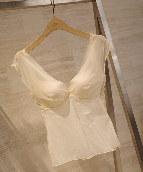 plage（プラージュ）の「NICENICE MOMENT / ナイスナイスモーメント MESH FRENCH SL TOP（その他アンダーウェア/インナー・レディース・ベージュ/ブラック・36/38）」の20枚目の写真