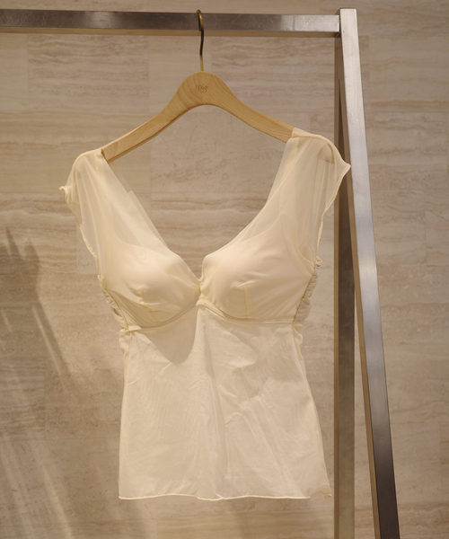 plage（プラージュ）の「NICENICE MOMENT / ナイスナイスモーメント MESH FRENCH SL TOP（その他アンダーウェア/インナー・レディース・ベージュ/ブラック・36/38）」の21枚目の写真