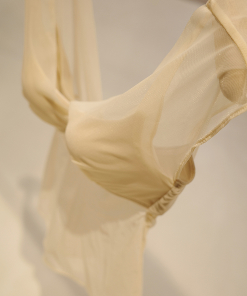 plage（プラージュ）の「NICENICE MOMENT / ナイスナイスモーメント MESH FRENCH SL TOP（その他アンダーウェア/インナー・レディース・ベージュ/ブラック・36/38）」の4枚目の写真