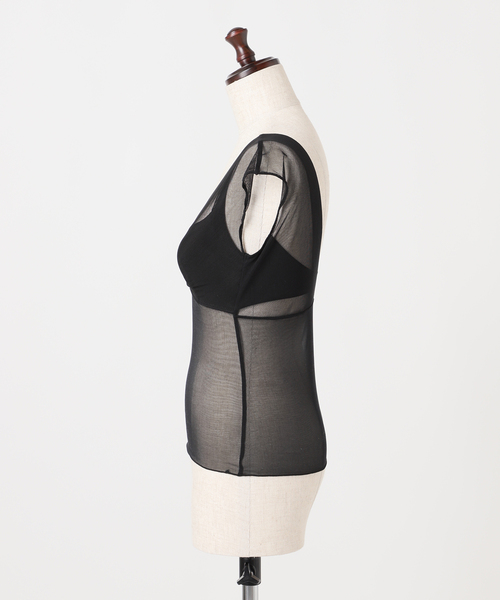 plage（プラージュ）の「NICENICE MOMENT / ナイスナイスモーメント MESH FRENCH SL TOP（その他アンダーウェア/インナー・レディース・ベージュ/ブラック・36/38）」の6枚目の写真