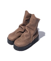 glamb（グラム）の「Drape Leather Boots / ドレープレザーブーツ（ブーツ）」