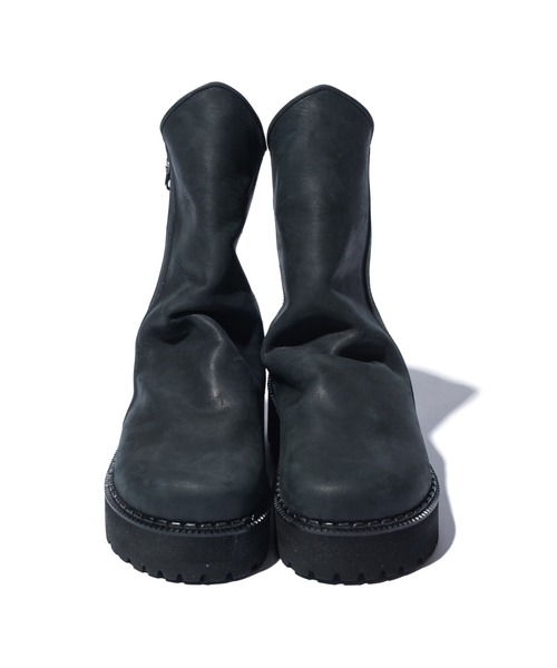 glamb(グラム)の「Drape Leather Boots / ドレープレザーブーツ(ブーツ・メンズ・ブラック/ブラウン/シルバー・25/26/27/28)」の4枚目の写真