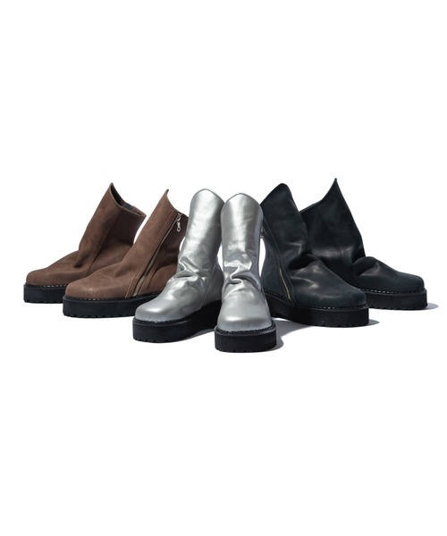 glamb(グラム)の「Drape Leather Boots / ドレープレザーブーツ(ブーツ・メンズ・ブラック/ブラウン/シルバー・25/26/27/28)」の22枚目の写真