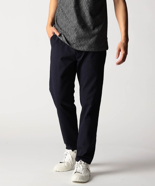 NICOLE CLUB FOR MEN（ニコルクラブフォーメン）の「サッカーチェック　イージースラックス（その他パンツ・メンズ・ネイビー/ブラック・SMALL/MEDIUM/LARGE/X-LARGE）」の2枚目の写真