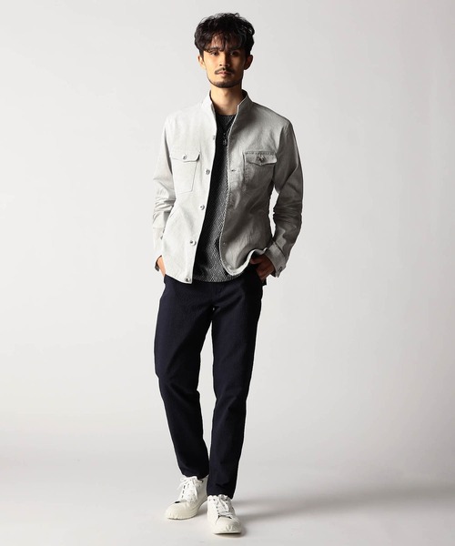 NICOLE CLUB FOR MEN（ニコルクラブフォーメン）の「サッカーチェック　イージースラックス（その他パンツ・メンズ・ネイビー/ブラック・SMALL/MEDIUM/LARGE/X-LARGE）」の4枚目の写真