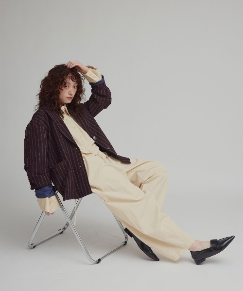 W:Huku(フーク)の「【W:Huku / スムースタッチコットン】バレルレッグ イージーパンツ / Smooth Touch Cotton Easy Pants(その他パンツ・レディース・ベージュ系その他/ブラック/オフホワイト・FREE)」の21枚目の写真