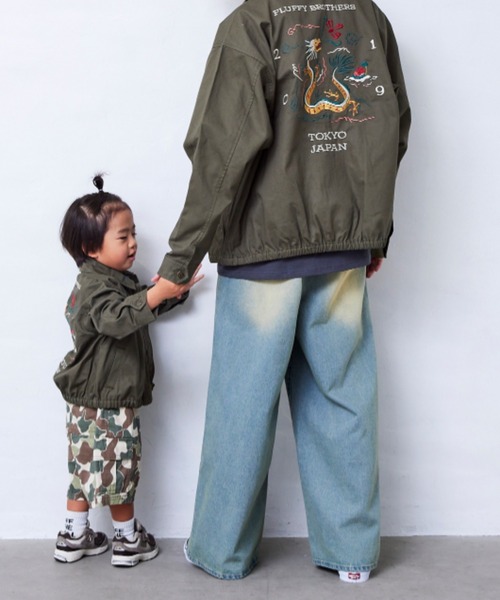Fluffy BROTHERS（フラッフィーブラザーズ）の「刺繍ジャケット(大人サイズ)（その他アウター・メンズ・カーキ・XL/L/M）」の15枚目の写真