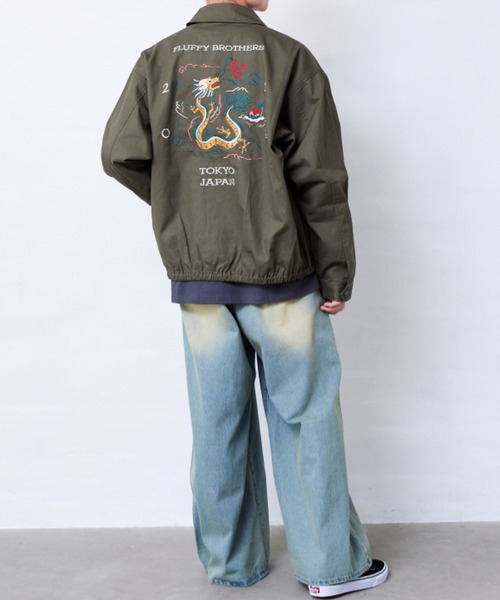 Fluffy BROTHERS（フラッフィーブラザーズ）の「刺繍ジャケット(大人サイズ)（その他アウター・メンズ・カーキ・XL/L/M）」の17枚目の写真
