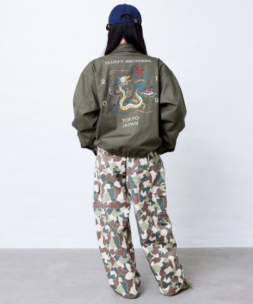 Fluffy BROTHERS（フラッフィーブラザーズ）の「刺繍ジャケット(大人サイズ)（その他アウター・メンズ・カーキ・XL/L/M）」の13枚目の写真