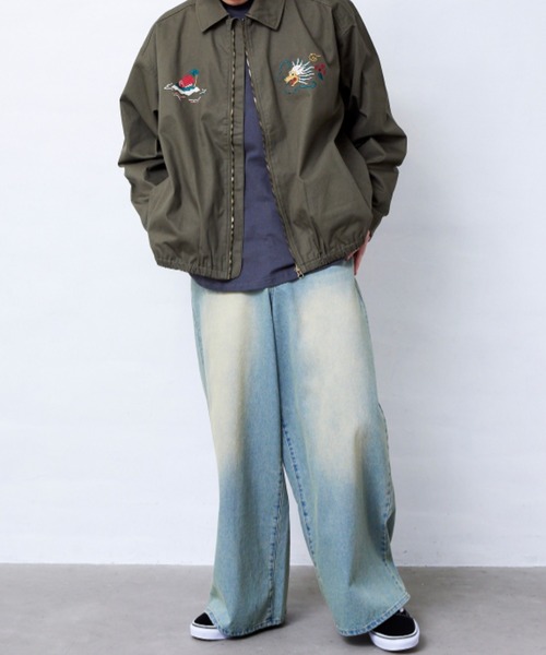 Fluffy BROTHERS（フラッフィーブラザーズ）の「刺繍ジャケット(大人サイズ)（その他アウター・メンズ・カーキ・XL/L/M）」の4枚目の写真