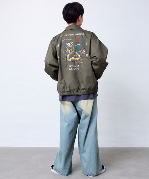 Fluffy BROTHERS（フラッフィーブラザーズ）の「刺繍ジャケット(大人サイズ)（その他アウター・メンズ・カーキ・XL/L/M）」の7枚目の写真