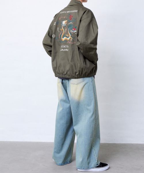 Fluffy BROTHERS（フラッフィーブラザーズ）の「刺繍ジャケット(大人サイズ)（その他アウター・メンズ・カーキ・XL/L/M）」の8枚目の写真