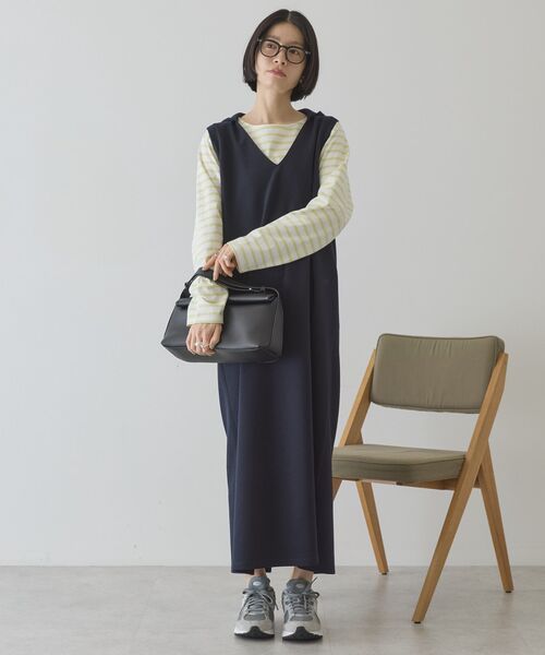AMERICAN HOLIC(アメリカンホリック)の「スキッパーポンチパーカーワンピース(ワンピース・レディース・アイボリー/ダークネイビー・M/L)」の16枚目の写真