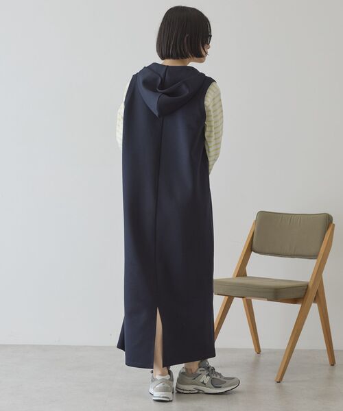 AMERICAN HOLIC(アメリカンホリック)の「スキッパーポンチパーカーワンピース(ワンピース・レディース・アイボリー/ダークネイビー・M/L)」の15枚目の写真