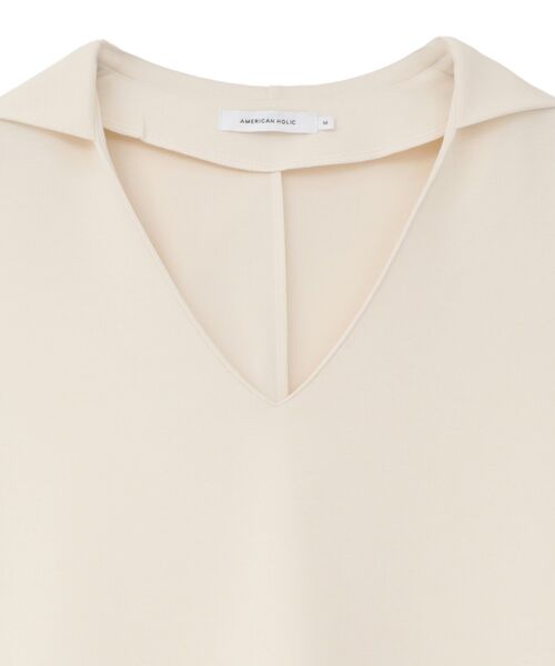 AMERICAN HOLIC(アメリカンホリック)の「スキッパーポンチパーカーワンピース(ワンピース・レディース・アイボリー/ダークネイビー・M/L)」の12枚目の写真