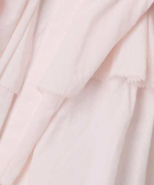 IENA（イエナ）の「AAYUSHI/アユーシ レイヤードラッフルブラウス SFN0715（シャツ/ブラウス・レディース・ピンク/ブラック・FREE）」の14枚目の写真