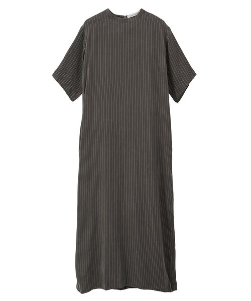 GARAGE OF GOOD CLOTHING(ガレージオブグッドクロージング)の「ストライプ半袖ワンピース(ワンピース・レディース・ブラック/ブラウン・S/M)」の2枚目の写真