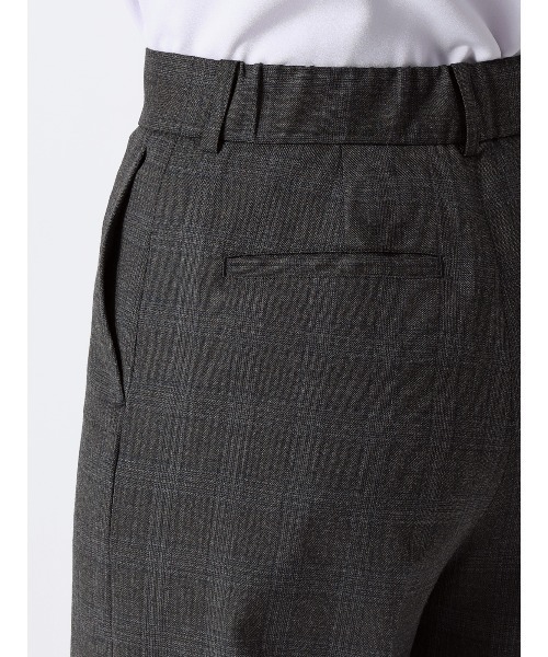 SUIT SQUARE（スーツスクエア）の「ワイドパンツ ウォッシャブル ストレッチ WOOLISH グレンチェック（スラックス・レディース・グレー・36(7号)/40(11号)/38(9号)）」の7枚目の写真