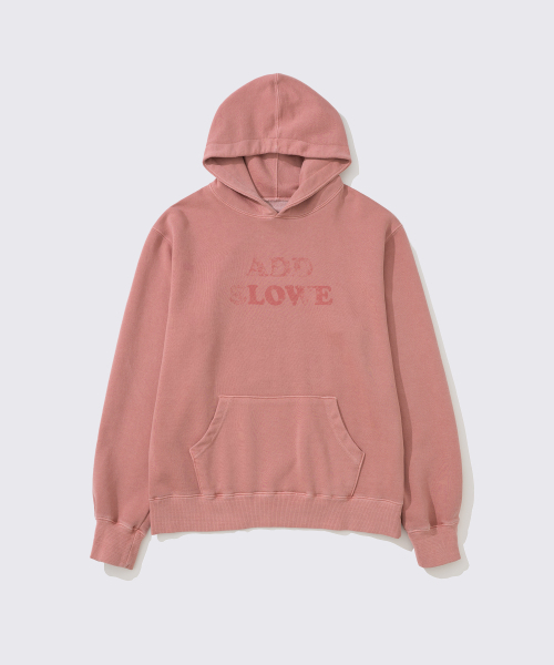 Vintage Washed LOVE Hoodie [Dust Pink]