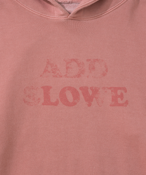 ADDSLOW（アドスロー）の「Vintage Washed LOVE Hoodie [Dust Pink]（パーカー・レディース・その他・0/1/2）」の3枚目の写真