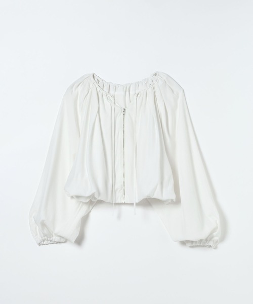 JEANASIS（ジーナシス）の「マルチWコードバルーンブラウス/660217（シャツ/ブラウス・レディース・ホワイト/ライトブルー/グレー系その他/ブラック・FREE）」の14枚目の写真