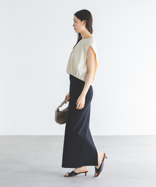 Noble（ノーブル）の「《追加》【洗える】コンフォートジャージーライクタイトスカート10（スカート・レディース・ホワイト/ブラック・36/34/40/38）」の8枚目の写真