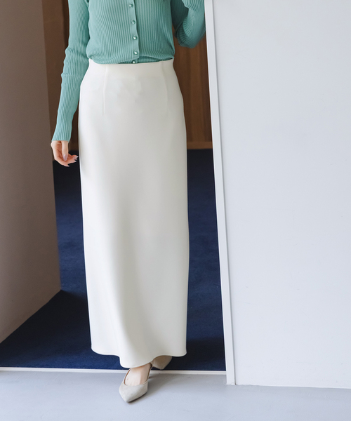 Noble（ノーブル）の「《追加》【洗える】コンフォートジャージーライクタイトスカート10（スカート・レディース・ホワイト/ブラック・36/34/40/38）」の17枚目の写真