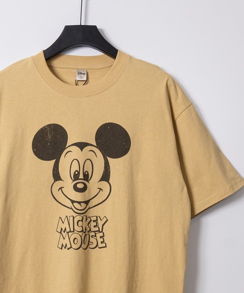 Disney(ディズニー)の「【15】〔Disney/ディズニー〕ミッキーマウス ユーズドライク フェイスプリント 半袖ラグランスリーブTシャツ(Tシャツ/カットソー・メンズ・アイボリー/ブルーグレー/スミクロ/ライトイエロー・MEDIUM/LARGE/X-LARGE)」の4枚目の写真