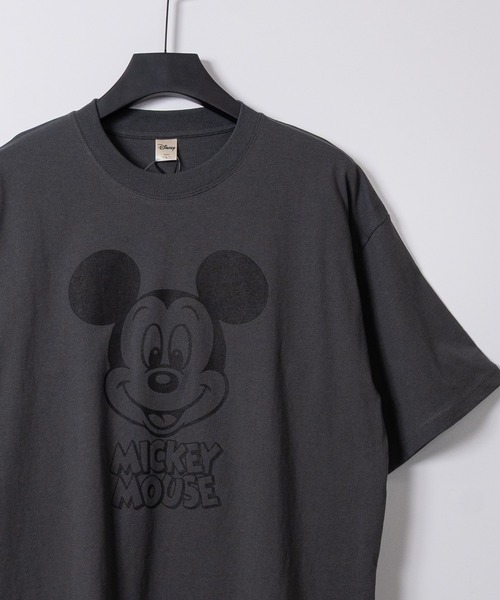 Disney(ディズニー)の「【15】〔Disney/ディズニー〕ミッキーマウス ユーズドライク フェイスプリント 半袖ラグランスリーブTシャツ(Tシャツ/カットソー・メンズ・アイボリー/ブルーグレー/スミクロ/ライトイエロー・MEDIUM/LARGE/X-LARGE)」の3枚目の写真