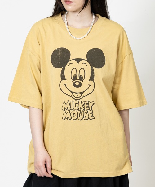 Disney(ディズニー)の「【15】〔Disney/ディズニー〕ミッキーマウス ユーズドライク フェイスプリント 半袖ラグランスリーブTシャツ(Tシャツ/カットソー・メンズ・アイボリー/ブルーグレー/スミクロ/ライトイエロー・MEDIUM/LARGE/X-LARGE)」の13枚目の写真