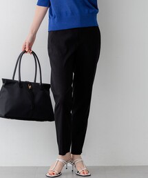 リネンレーヨンストレッチ テーパード パンツ