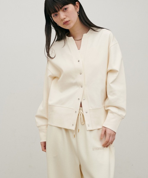 LARUTA(ラルータ)の「【LARUTA】ドット釦スキッパーカーディガン(カーディガン/ボレロ・レディース・グリーン系その他/ネイビー/オフホワイト/ブラック・FREE)」の14枚目の写真