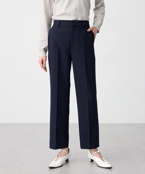 A/C DESIGN BY ALPHA CUBIC（エーシーデザインバイアルファキュービック）の「【美モーション】ストレッチテーパードパンツ【ウエストゴム・シワになりにくい・大きいサイズあり】（その他パンツ・レディース・ベージュ/イエロー/ネイビー・61/64/67/70/73/76）」の6枚目の写真