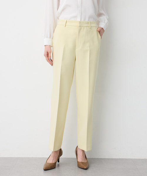 A/C DESIGN BY ALPHA CUBIC（エーシーデザインバイアルファキュービック）の「【美モーション】ストレッチテーパードパンツ【ウエストゴム・シワになりにくい・大きいサイズあり】（その他パンツ・レディース・ベージュ/イエロー/ネイビー・61/64/67/70/73/76）」の7枚目の写真