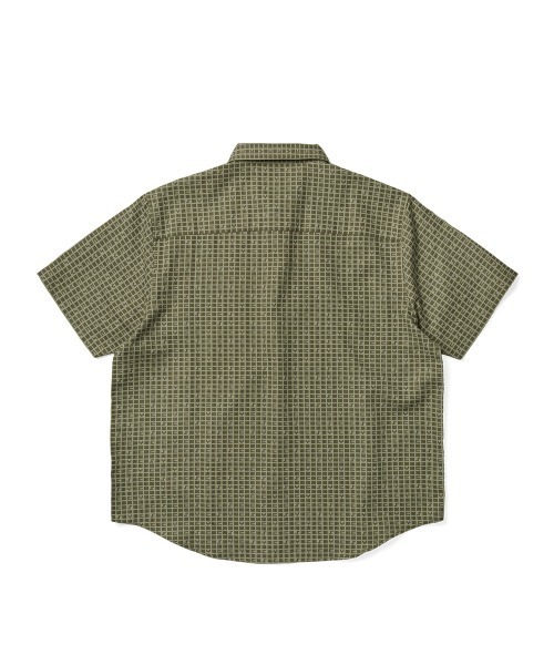YESEYESEE（イエスアイシー）の「Y.E.S Font Plaid Half Shirt（シャツ/ブラウス・メンズ・ネイビー/グリーン・S/M/L/XL）」の3枚目の写真