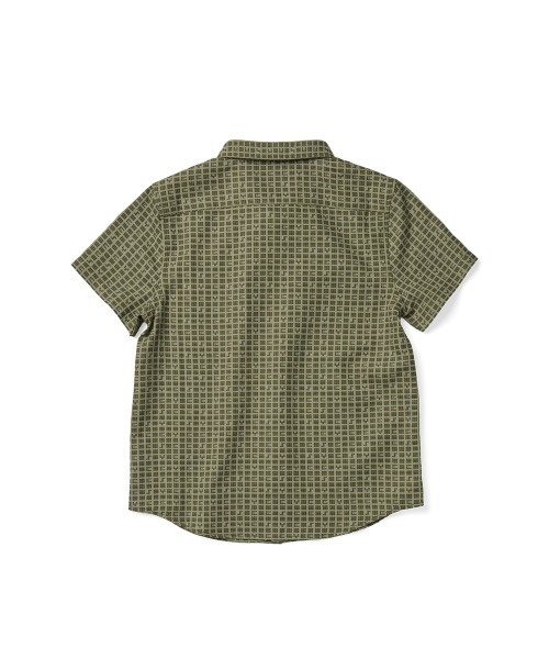 YESEYESEE（イエスアイシー）の「Y.E.S Font Plaid Half Shirt（シャツ/ブラウス・メンズ・ネイビー/グリーン・S/M/L/XL）」の5枚目の写真