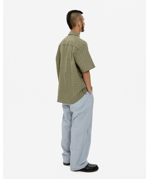 YESEYESEE（イエスアイシー）の「Y.E.S Font Plaid Half Shirt（シャツ/ブラウス・メンズ・ネイビー/グリーン・S/M/L/XL）」の9枚目の写真