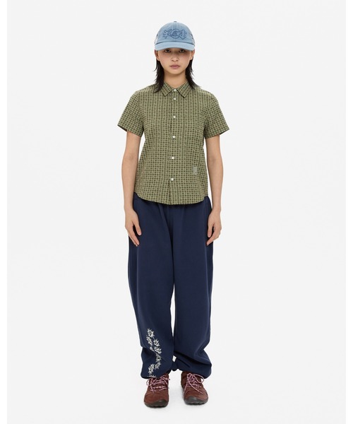 YESEYESEE（イエスアイシー）の「Y.E.S Font Plaid Half Shirt（シャツ/ブラウス・メンズ・ネイビー/グリーン・S/M/L/XL）」の11枚目の写真