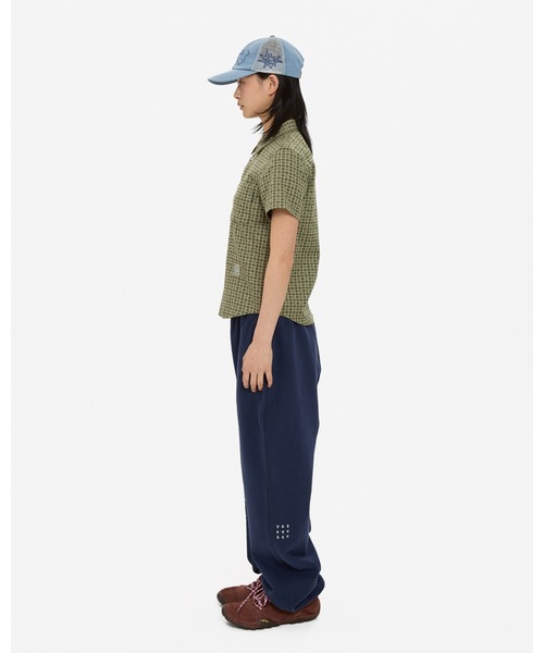 YESEYESEE（イエスアイシー）の「Y.E.S Font Plaid Half Shirt（シャツ/ブラウス・メンズ・ネイビー/グリーン・S/M/L/XL）」の12枚目の写真