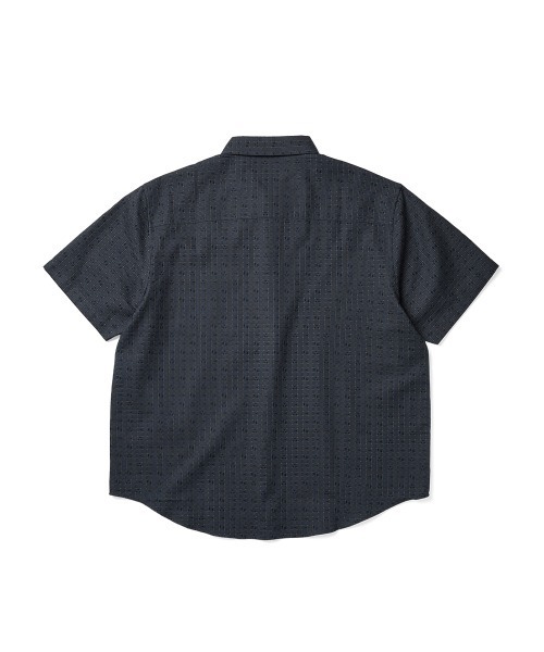 YESEYESEE（イエスアイシー）の「Y.E.S Font Plaid Half Shirt（シャツ/ブラウス・メンズ・ネイビー/グリーン・S/M/L/XL）」の15枚目の写真