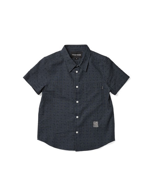 YESEYESEE（イエスアイシー）の「Y.E.S Font Plaid Half Shirt（シャツ/ブラウス・メンズ・ネイビー/グリーン・S/M/L/XL）」の16枚目の写真