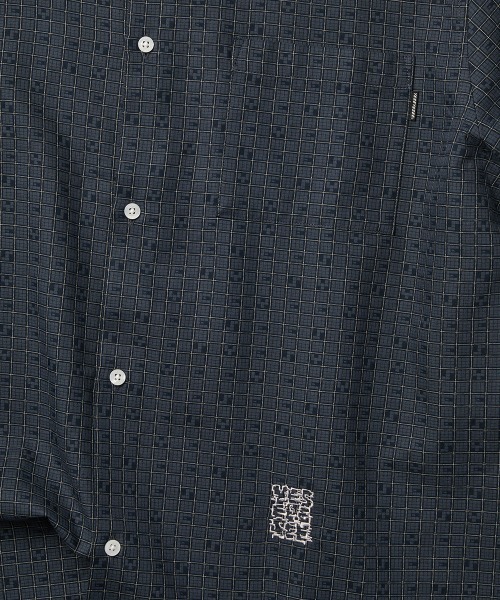 YESEYESEE（イエスアイシー）の「Y.E.S Font Plaid Half Shirt（シャツ/ブラウス・メンズ・ネイビー/グリーン・S/M/L/XL）」の17枚目の写真