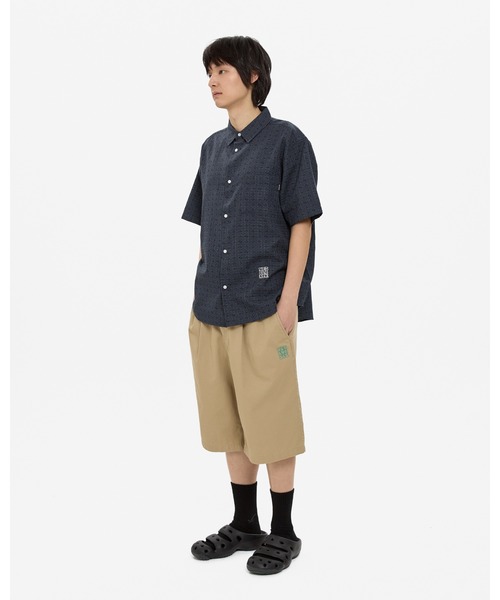 YESEYESEE（イエスアイシー）の「Y.E.S Font Plaid Half Shirt（シャツ/ブラウス・メンズ・ネイビー/グリーン・S/M/L/XL）」の21枚目の写真